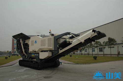 上海冰球突破欧星MP1000型履带鄂式移动破碎站