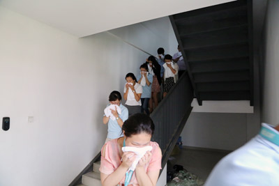 冰球突破举办2015年度消防演习