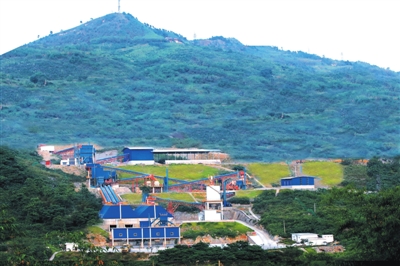 冰球突破客户建渝黔地区代表性环保砂石骨料生产基地