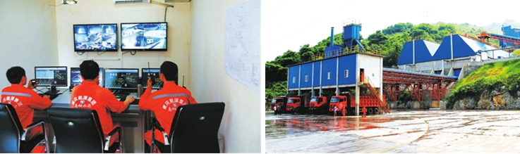 冰球突破客户建渝黔地区代表性环保砂石骨料生产基地