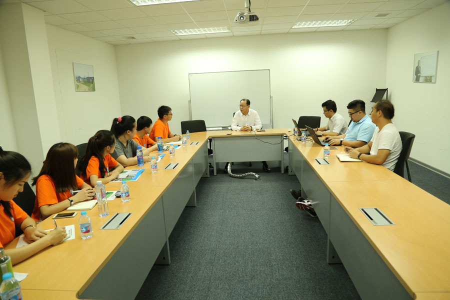 上海第二工业大学研究生社会实践团就建筑垃圾资源化课题到冰球突破股份参观学习