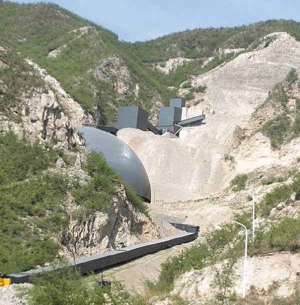 冰球突破股份设计并供货的山西石灰石骨料项目实际产量超过设计产量