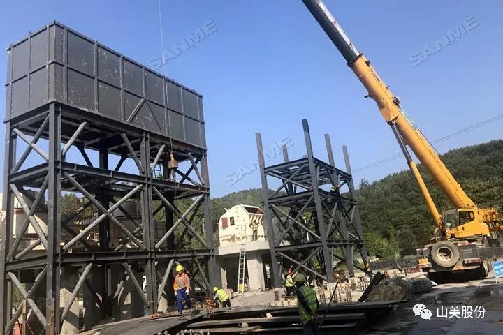 项目|上海冰球突破股份承建的重庆大业建材时产3000吨砂石骨料EP项目进展顺利